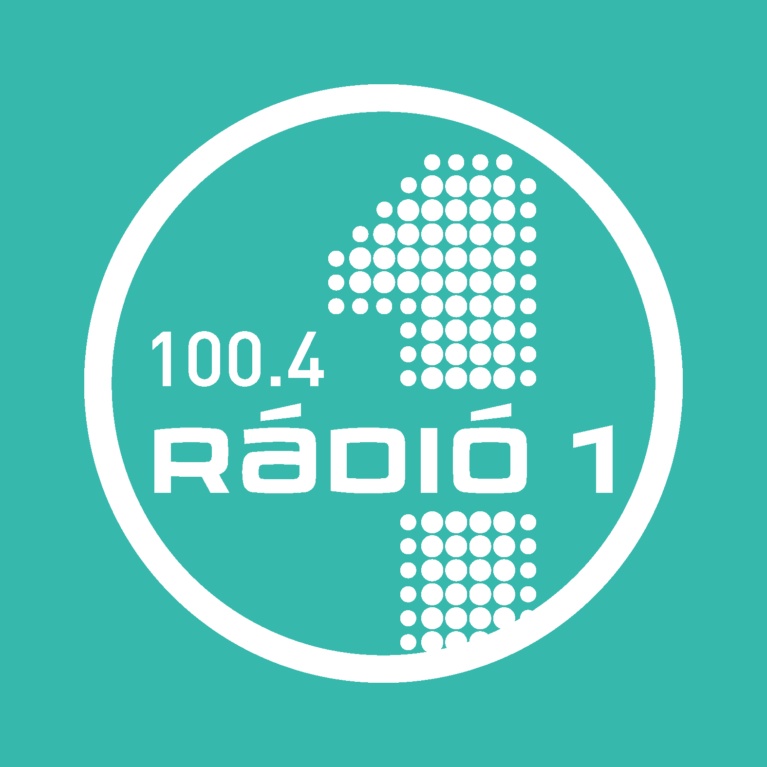 Radio 1 logo 100.4 office hoz turkiz